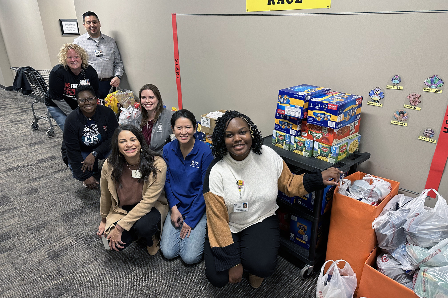 CFISD Departments Give Back During Thanksgiving