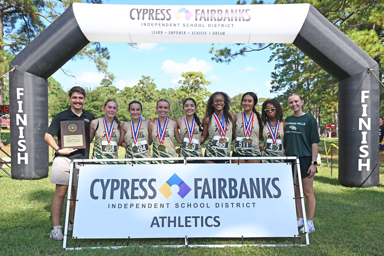 Cypress Falls High School Girls Cross Country Makes School History With First District Championship