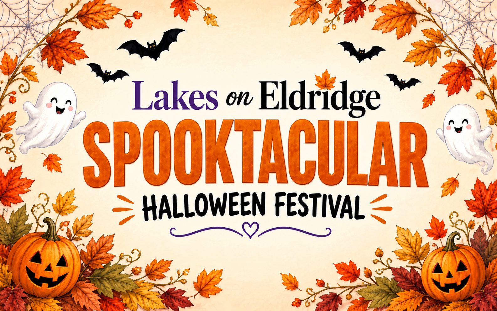 FINAL REMINDER: Lakes on Eldridge Spooktacular Halloween Festival Set for October 24 With Trick-or-Treating, Live Music and Family Fun