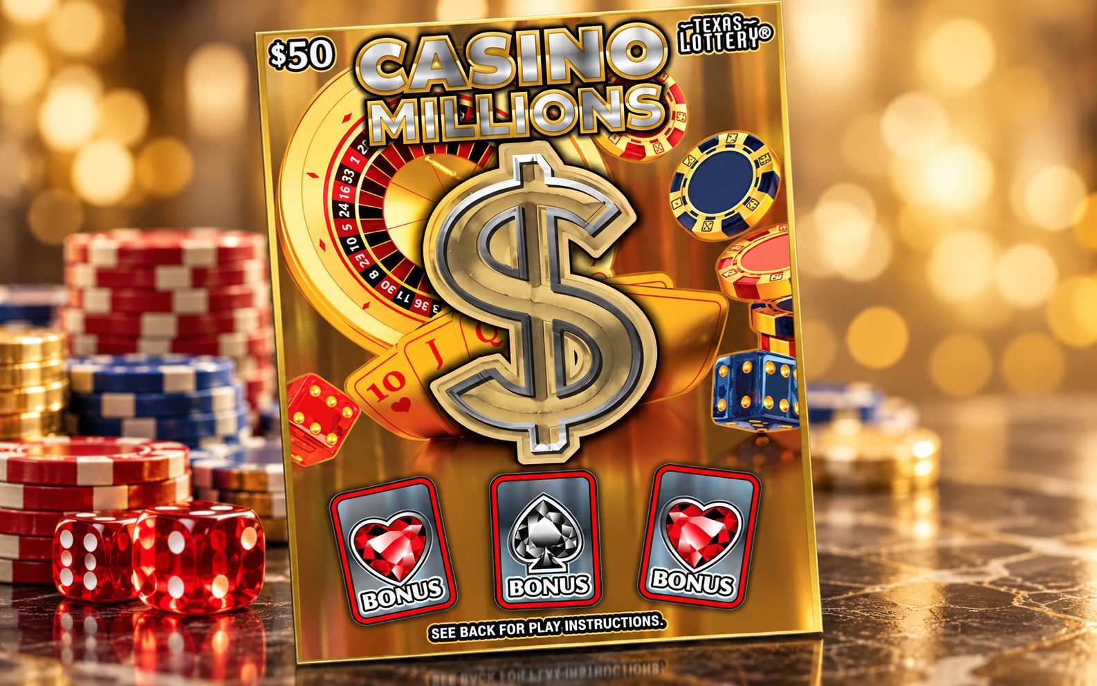 San Antonio Resident Wins $1 Million on $50 Texas Lottery Scratch Ticket Purchased at H-E-B