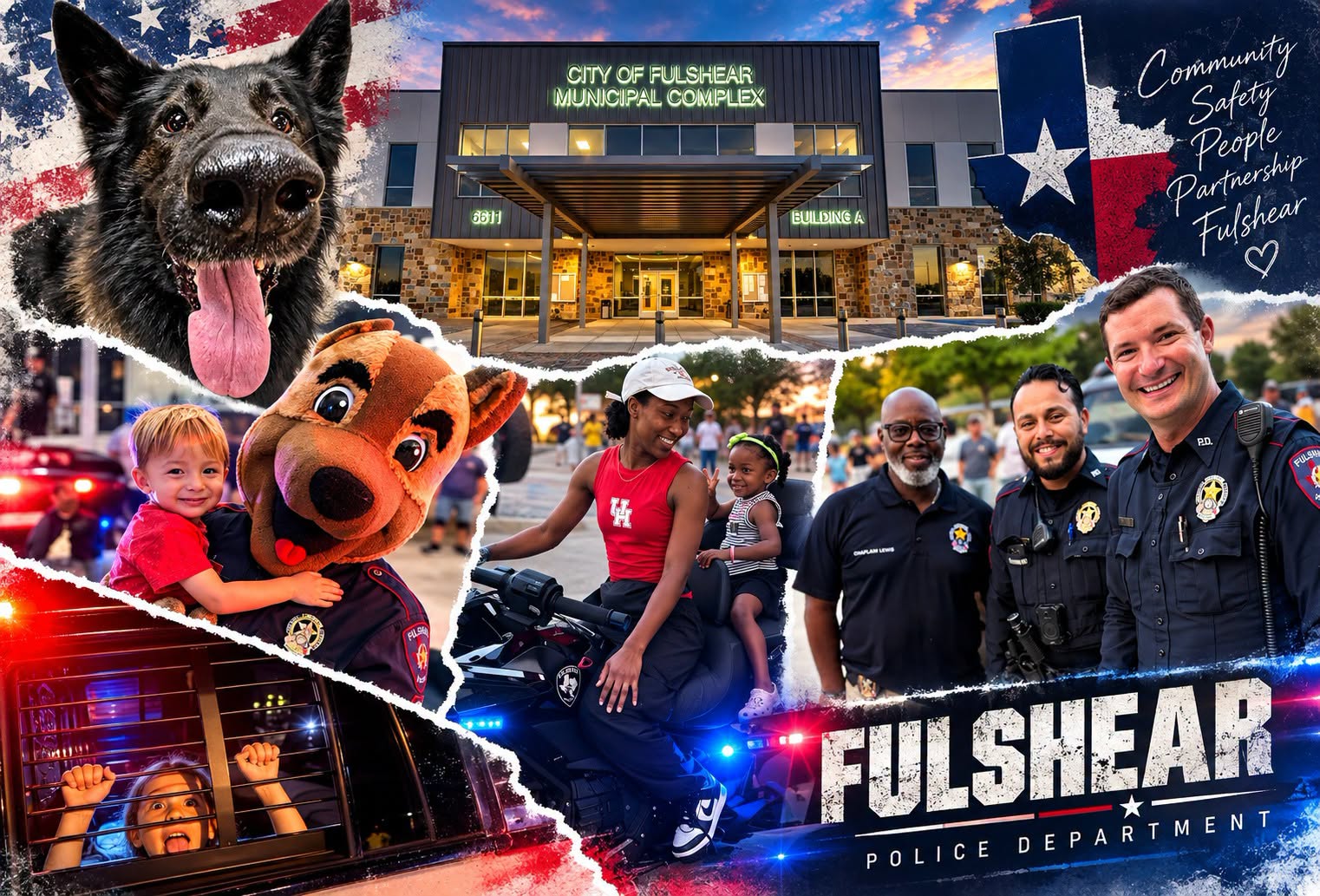 Fulshear National Night Out Is Tonight: Meet Police, Firefighters and K-9 Blu at City Hall
