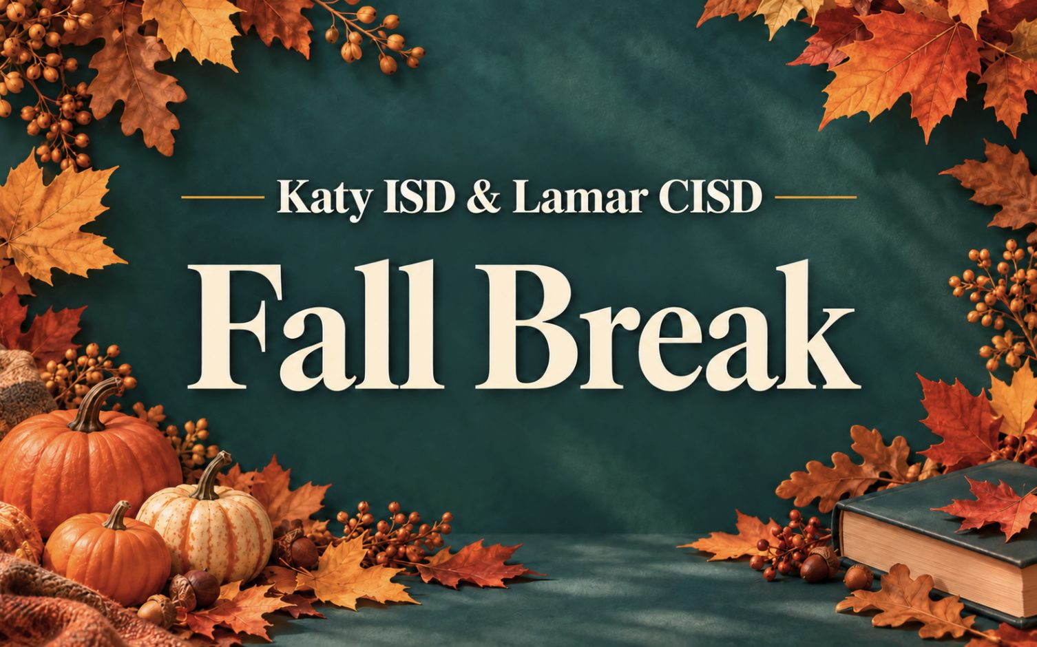 Cross Creek Ranch Families in Katy ISD and Lamar CISD Get October Fall Break Beginning Oct. 9
