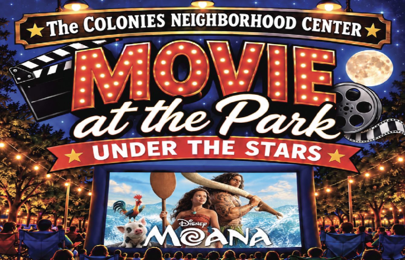 Free Movie Night at CNC Park: Harris County MUD 102 Families Invited to Watch Disney's Moana Under the Stars November 7