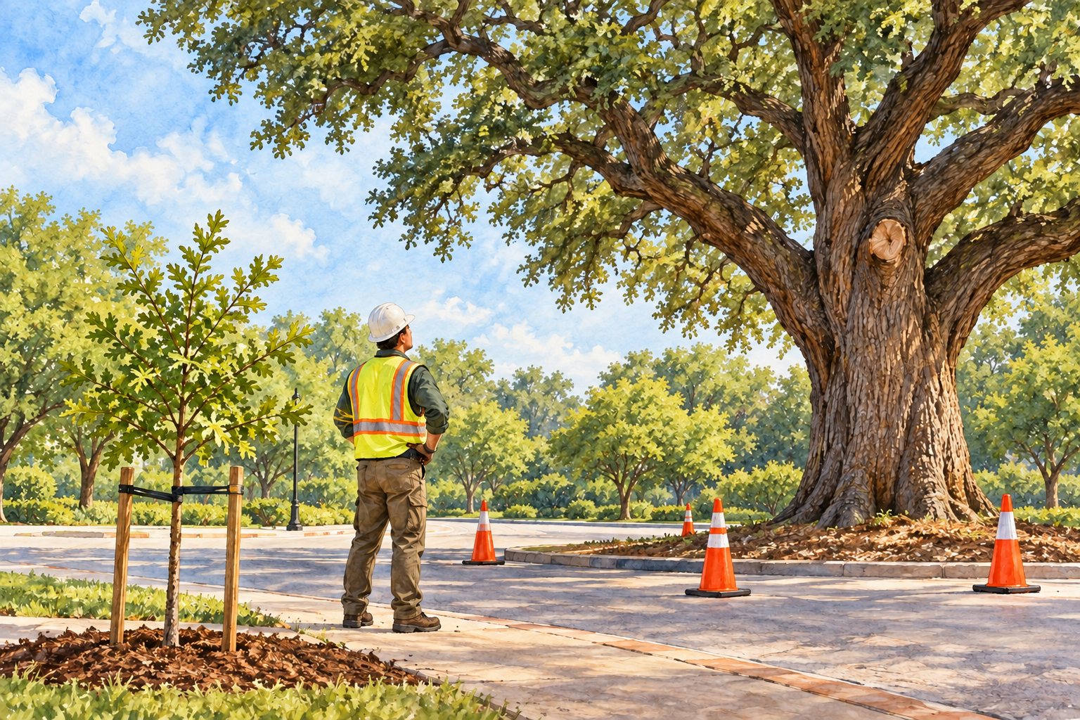 Main Plaza Tree Removal to Bring Temporary Lane Closures Oct. 22 in Downtown New Braunfels
