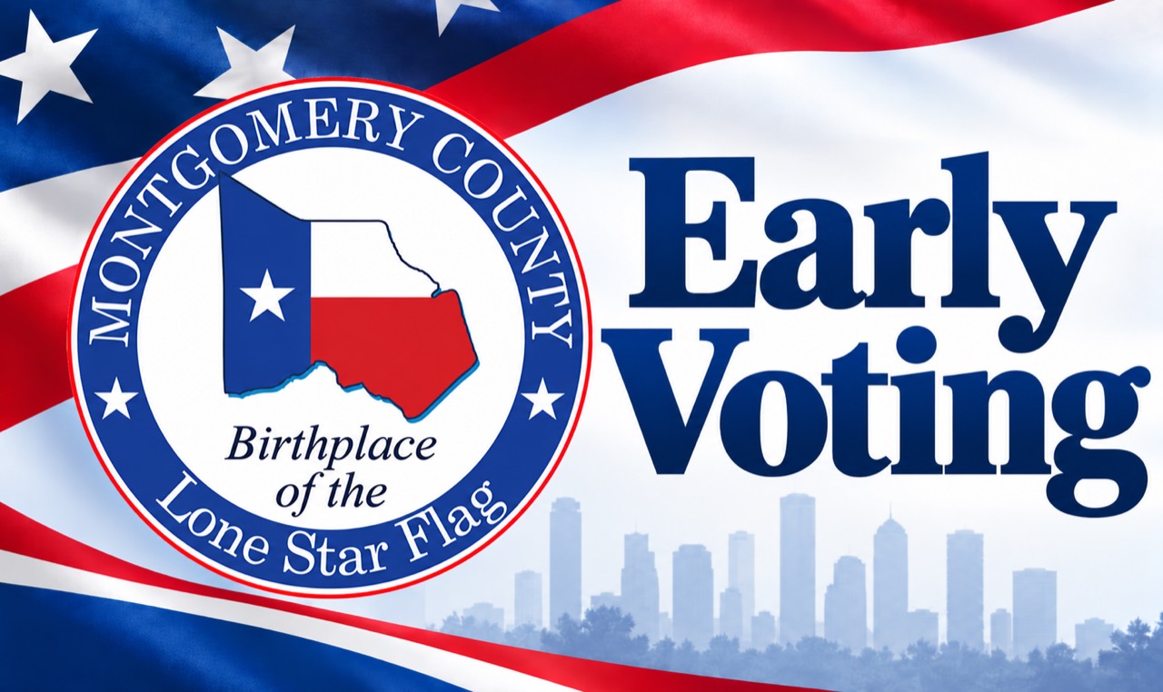 Granger Pines Voters Can Cast Ballots Early at Three Nearby Montgomery County Locations Oct. 19-30