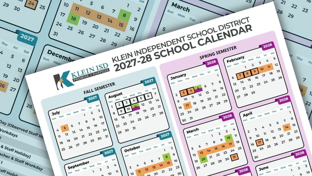 Klein ISD Approves 2027-28 School Calendar, Giving Families an Early Look at Holidays and Breaks
