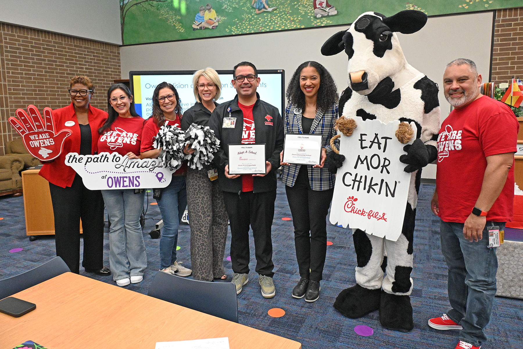 Chick-fil-A Copperfield Adopts Cypress Falls High School and Owens Elementary in Heartfelt Community Partnership