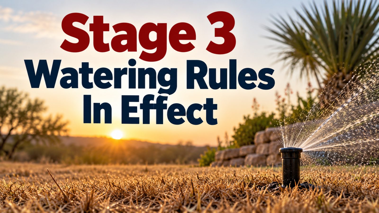 SAWS Stage 3 Watering Rules Return: What Luckey Ranch Residents Need to Know