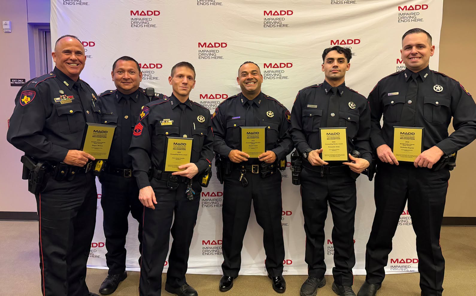 Harris County Precinct 4 Constables Honored by MADD for Work Against Impaired Driving