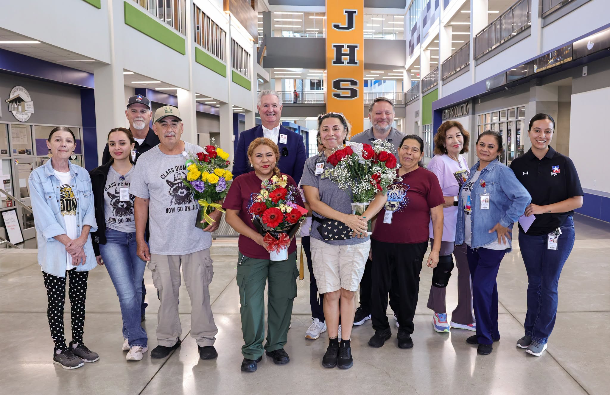 Johnson High Custodian Laura Facundo Honored With Hays CISD Coin of Excellence