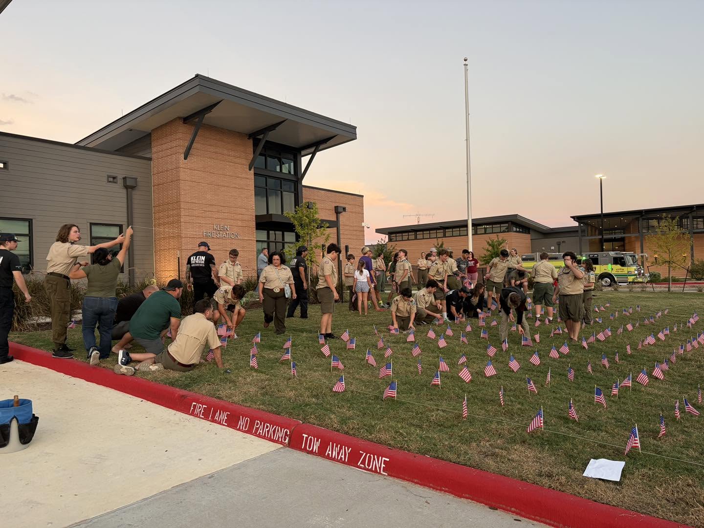 Local Scouts Join Klein Fire Department in 9/11 Tribute Honoring 343 Fallen Firefighters