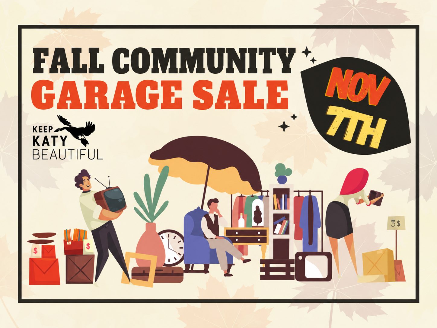 REMINDER: Katy’s Fall Community Garage Sale Returns Nov. 7 With a Citywide Map for Treasure Hunters