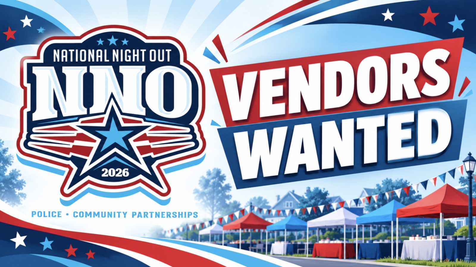 REMINDER: Free Vendor Space Available for The Colonies National Night Out on Oct. 3
