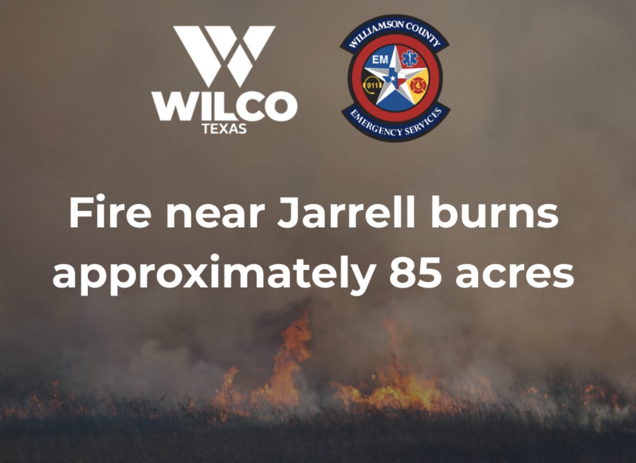 85-Acre Fire Near Jarrell Prompts Evacuations, Air Quality Warning as Williamson County Burn Ban Continues