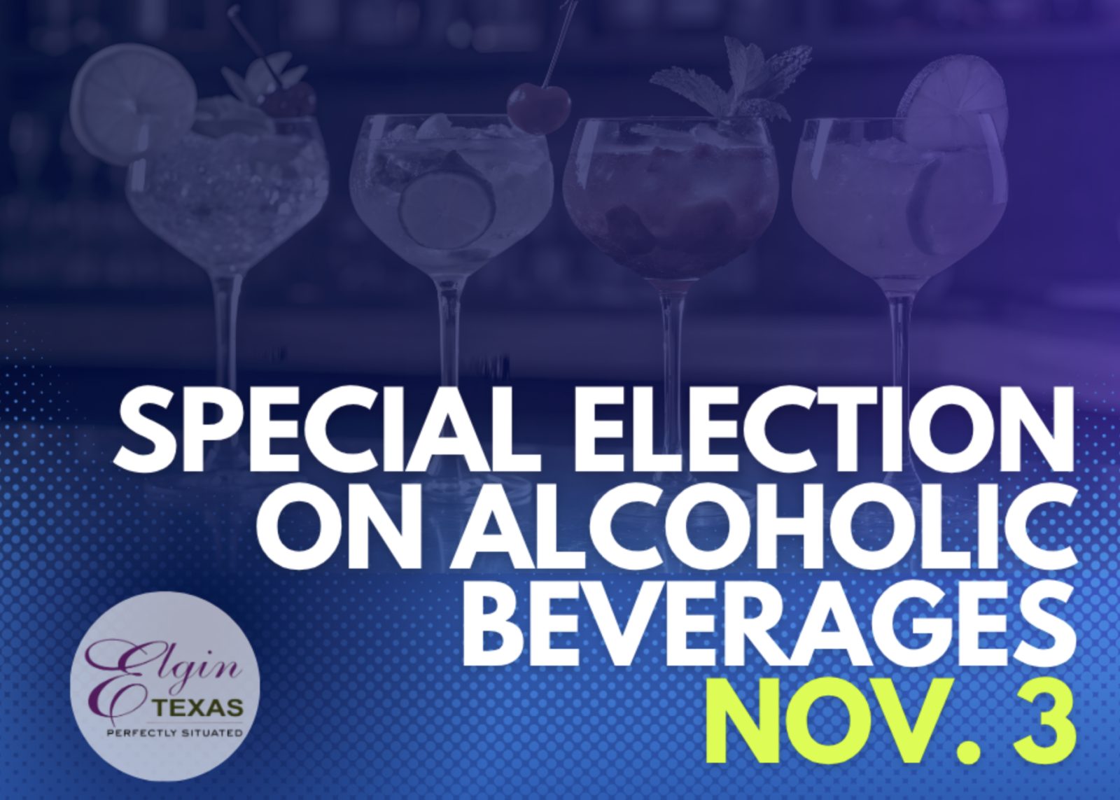 Elgin Voters to Decide Citywide Alcohol Sales in Nov. 3 Local Option Election