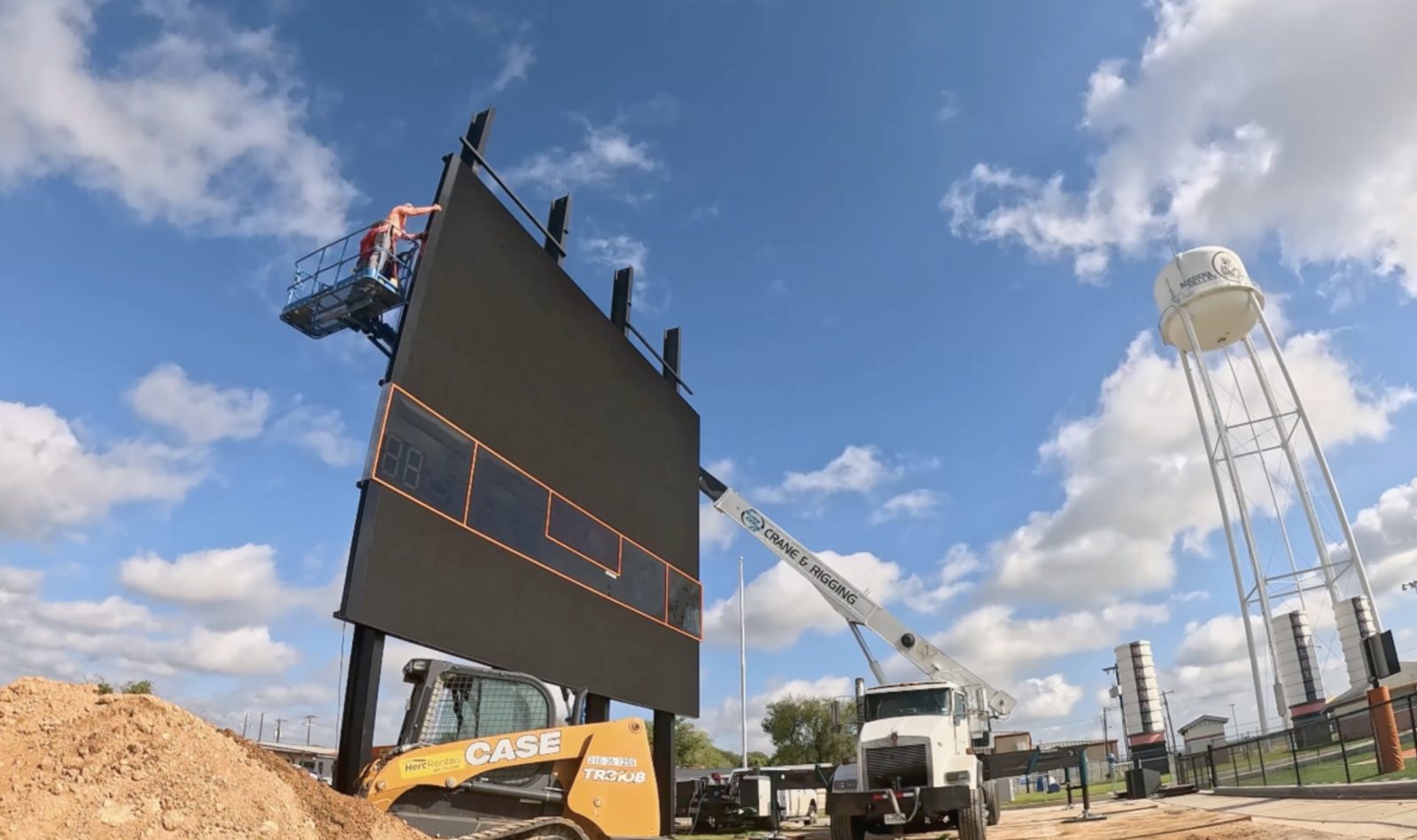 New Panther Stadium Scoreboard Lights Up Medina Valley High School Ahead of Football Season