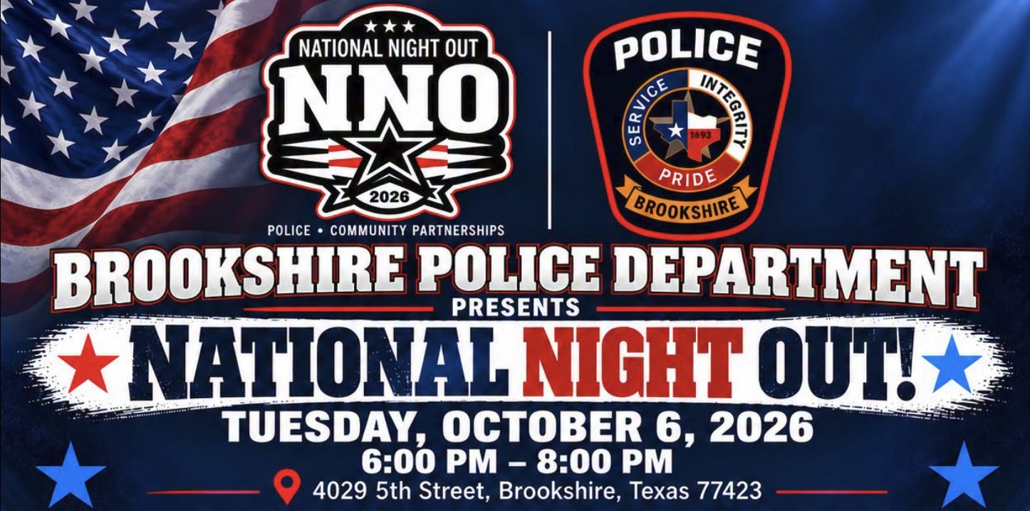 Brookshire National Night Out Returns Oct. 6 With Food, Family Fun and a Chance to Meet Local First Responders