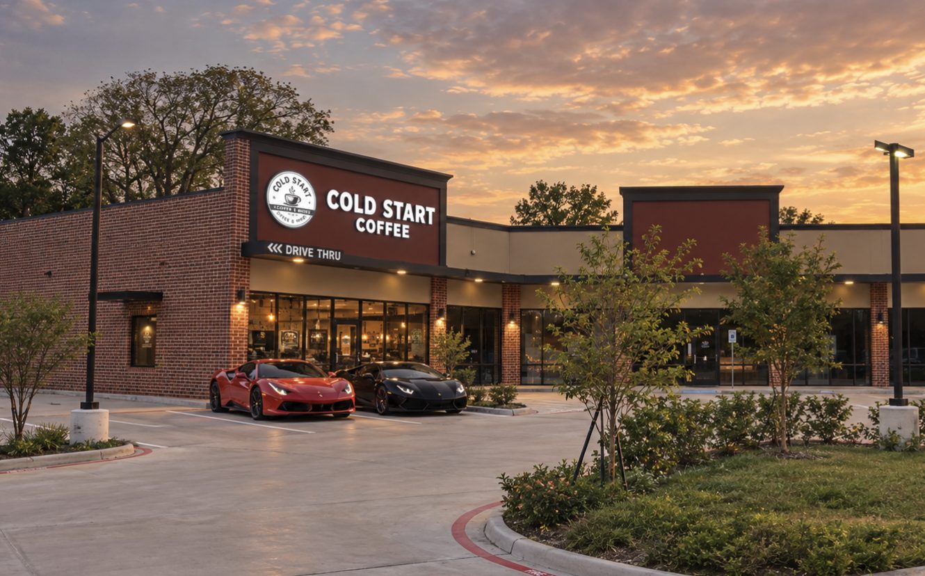 Cold Start Coffee Sets Oct. 4 Opening in Spring, Bringing Coffee, Car Culture and a Community-First Mission to TC Jester