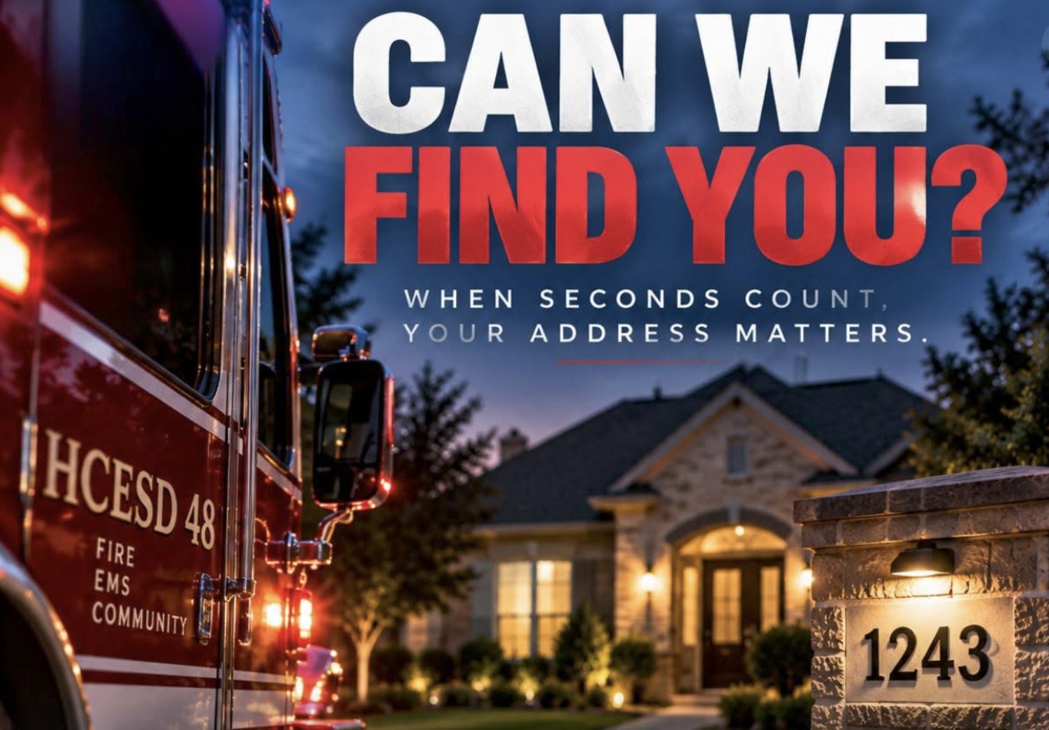 Can First Responders Find Your Home? HCESD 48 Urges Williamsburg Settlement Residents to Check Their Address Numbers