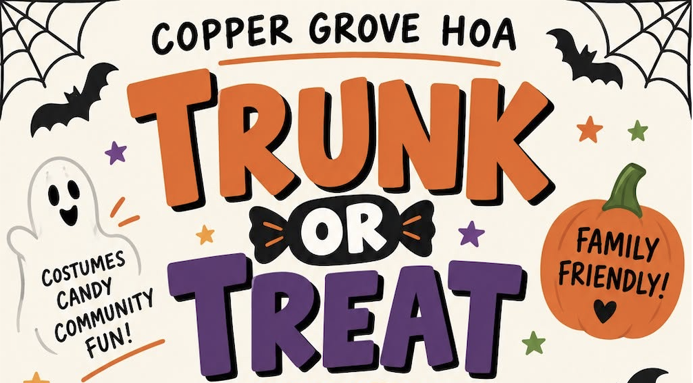 Copper Grove Trunk or Treat Returns Oct. 18 With Candy, Costumes and a Call for Neighborhood Volunteers