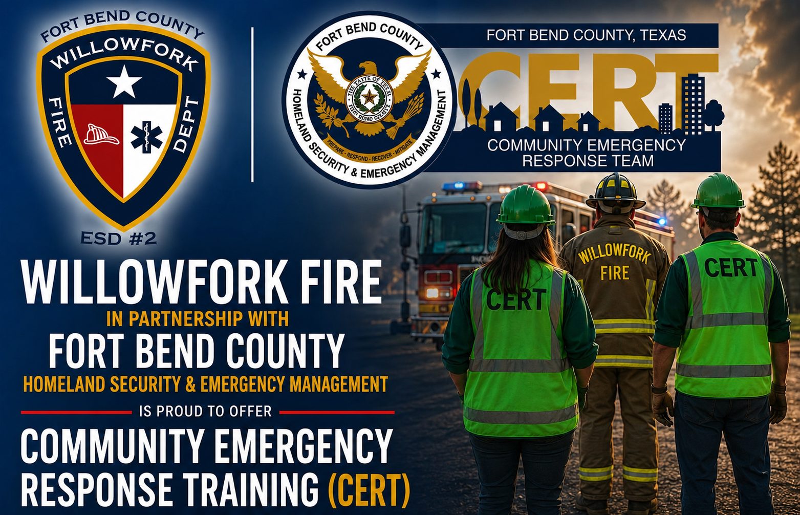 Willowfork Fire Department Brings CERT Basic Training to Katy, Giving Fort Bend County Residents Hands-On Emergency Preparedness Skills