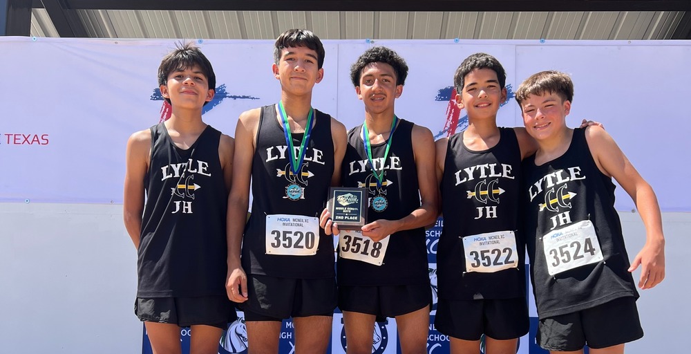 Lytle Junior High Eighth Grade Boys Race to Second-Place Finish at HOKA McNeil Invitational
