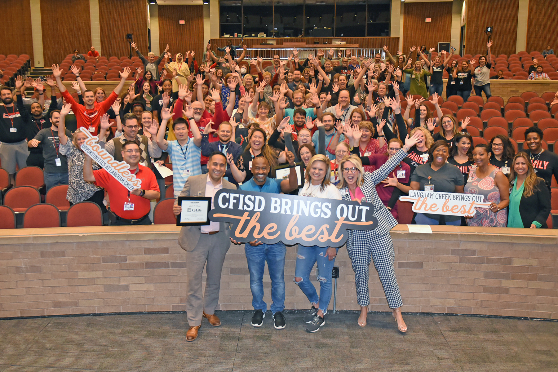 Hopper MS, Langham Creek HS, CyLife Church Establish Adopt-a-School Partnership