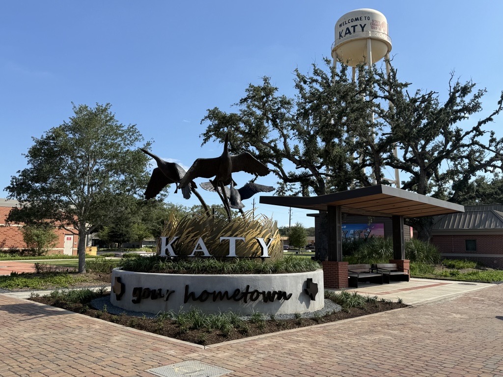 Katy Corner Project Complete as City Relocates Iconic Bronze Geese Sculpture to City of Katy Historic Town Square