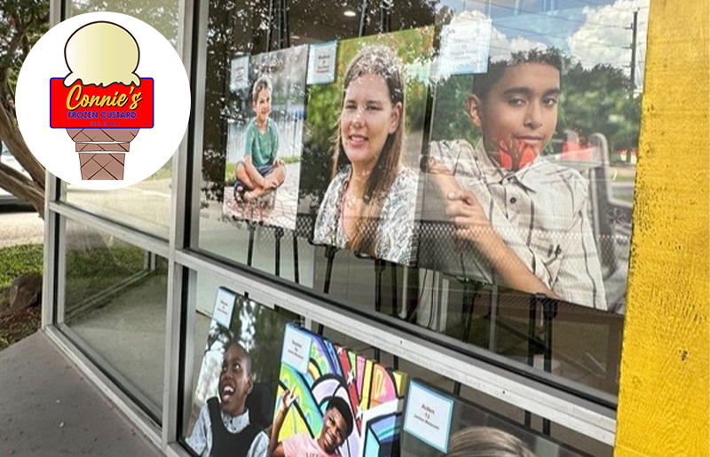 Connie’s Frozen Custard in Cy-Fair Hosts Heart Gallery Exhibit to Help Foster Children Find Forever Families